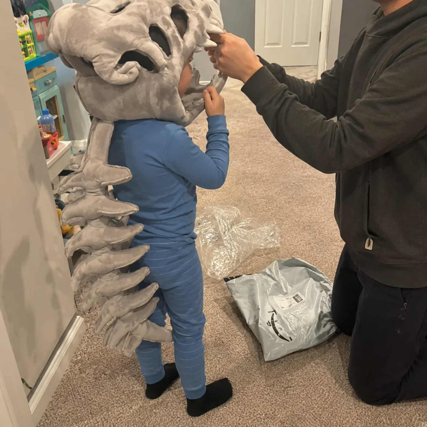 The Dinosaur Skeleton Wearable Plushie 🦖