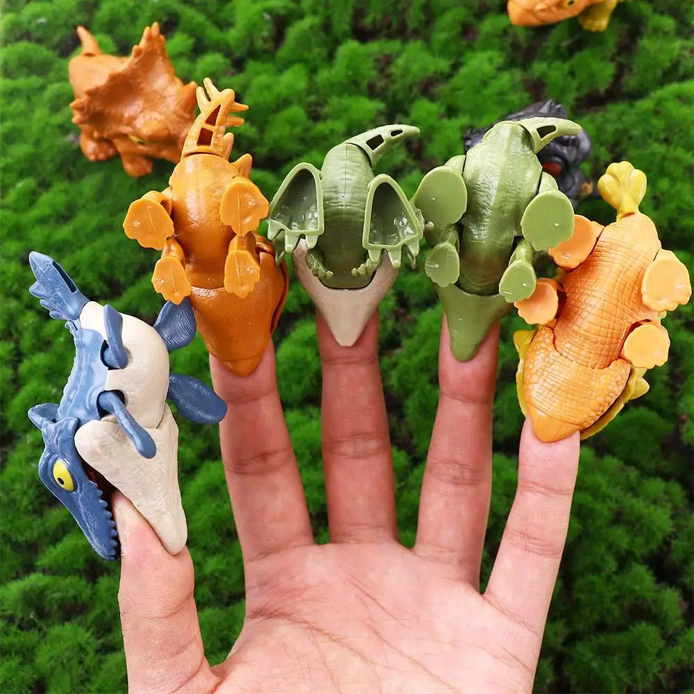 Painless Biting Finger Dinosaur Action Figures