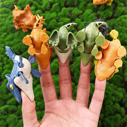Painless Biting Finger Dinosaur Action Figures